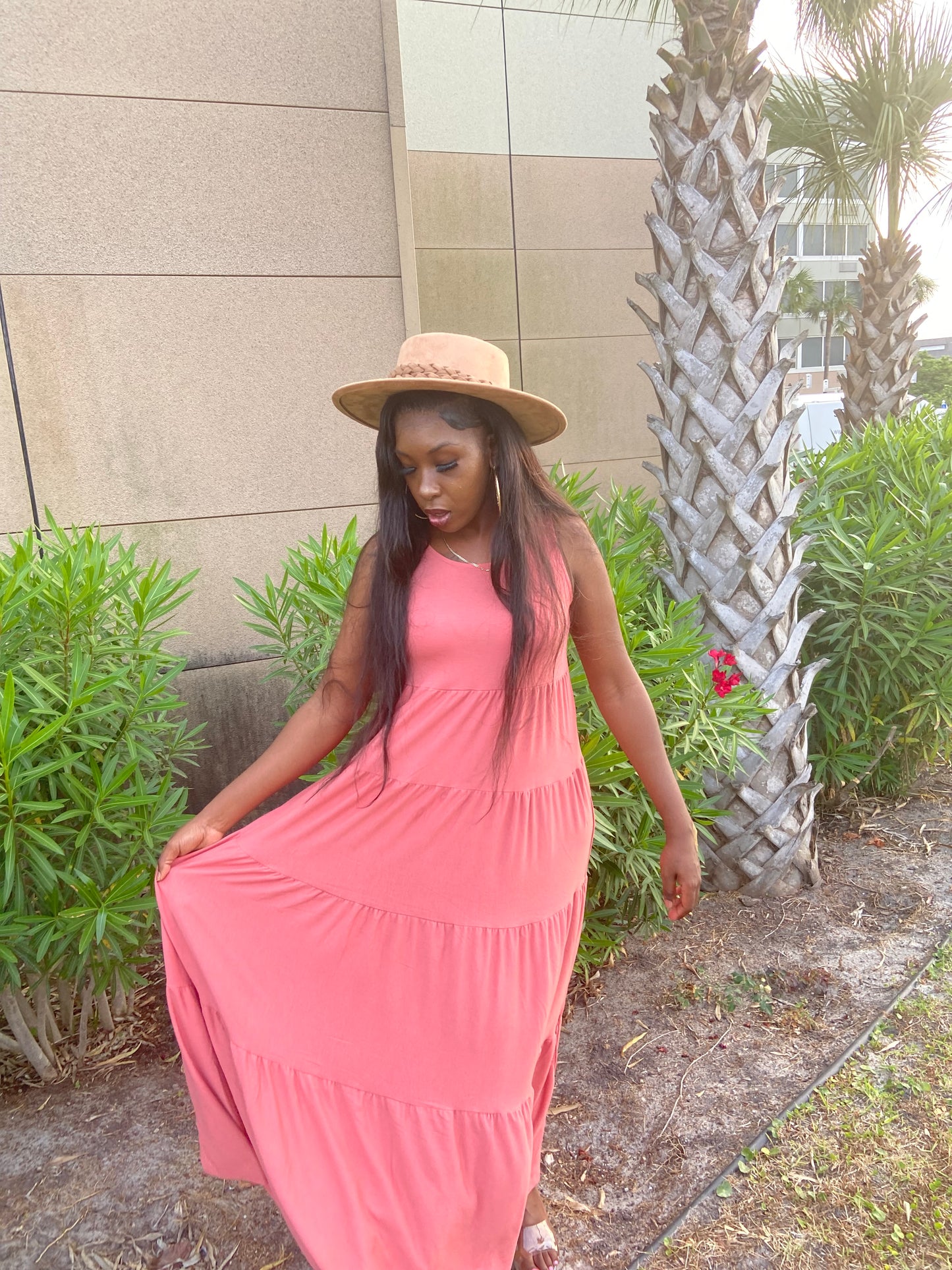 Sleeveless Tiered Maxi Dress